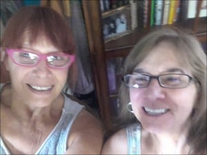 Diane & Angela Soapy Selfie(1)