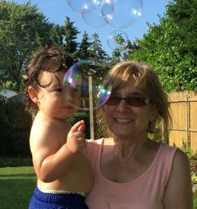 Soap, bubbles and grandchildren